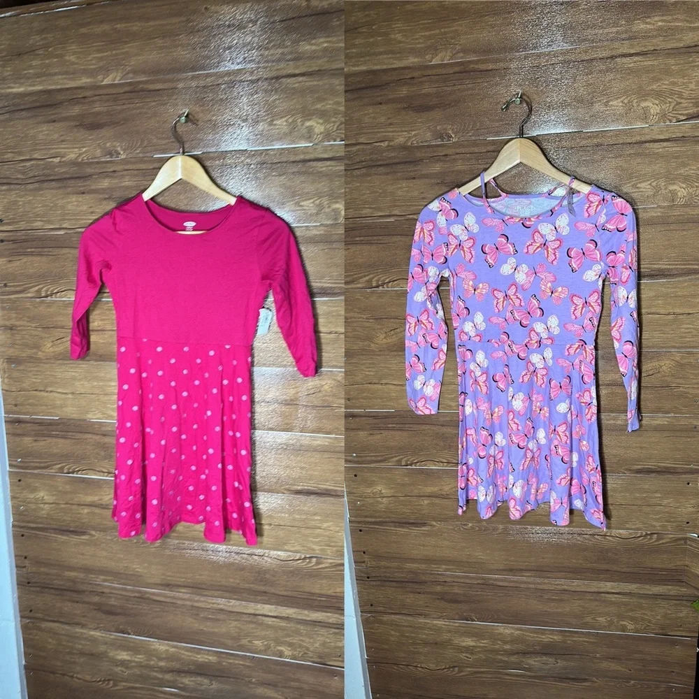 2 beautiful kids dress bundle,kids size Large new with tags
